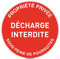 AUA SIGNALETIQUE - Panneau De Signalisation Circulaire en PVC 1.5 mm (Ø 400 mm, Propriété Privée Décharge Interdite)