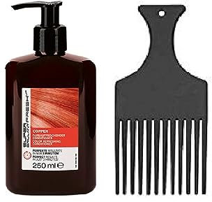 HAIR HAUS SUPER BRILLIANT FRESH 250ml Farbauffrischender Conditioner + Strähnenkamm-Fingerstyler (Copper)