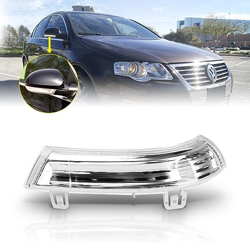 Blinker Satz kompatibel mit VW GTI, Golf 5/6 Wagon/Plus, Sharan, Eos, Jetta 3, Passat; SEAT Alhambra; SKODA Superb mit E-Markierung (Rechte Beifahrerseite)