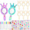 MILIAFLICK Holzspiegel zum bemalen Kinder DIY 8 Krone Basteln Kinder Holzspiegel Handwerk Prinzessin Spiegel Basteln Kinder Mini Holz Spiegel Basteln Zum Bemalen Kinder Kindergeburtstag Basteln