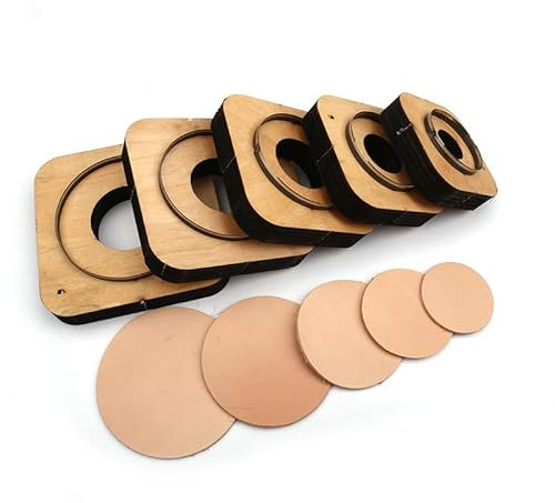 1PC Japan Stahl Klinge Regel Gestanzte Stahl Punch Dia 100-150mm Runde Kreis Schneiden Form Holz stirbt Für Leder Cutter Für Leder Handwerk (Größe : 130mm)