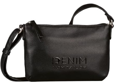 TOM TAILOR Denim Maxime Damen Umhängetasche Crossbody Bag Klein Schwarz