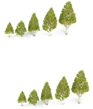 Lurrose Modellbäume 10 STK Mini-weihnachtsbäume Miniaturbäume Zum Basteln Schreibtisch- Minibäume Christbaumschmuck Hausdekoration Künstlicher Baumschmuck Obstbaum Blumenbaum