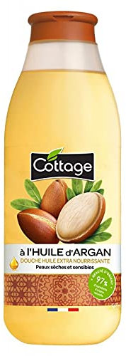 Cottage Douche : Huile d'Argan Extra Nourrissante 560ml | Hydratation Luxueuse | Soin Corporel aux Propriétés Réparatrices - Hydratation et Bien - Le Lot De 3