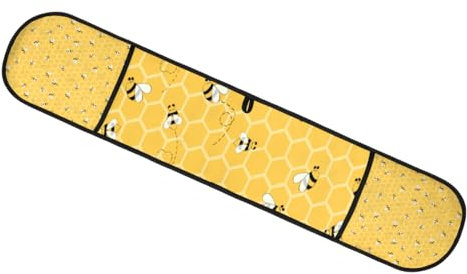 Doppelter Ofenhandschuh mit Bienenwaben, Bienen, Gelb, hitzebeständig, Ofenhandschuhe, für Zuhause, Küche, Kochen, Backen, Ofenhandschuh