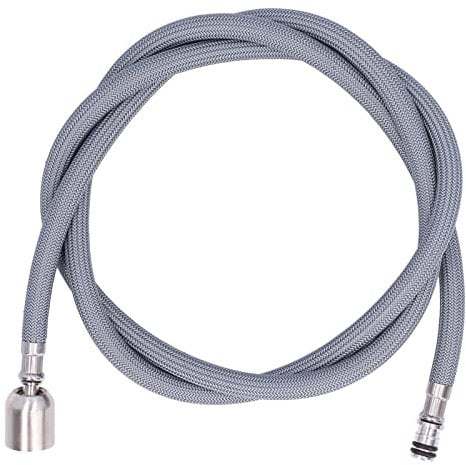 Pull Out Spray Hose, 1.5m G1/2 Nylon Braid Kitchen Faucet Hose Replacement 360 Degree Rotation Head with Pivot Connector for Kitchen Bathroom