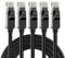 JARNHNG Cavo Ethernet Cat 6 2m, Cavo Internet ad Alta Velocità 10Gbps Interno/Esterno, Cavo Patch LAN RJ45 Nero, Cavo Ethernet Adatto Per Giochi, Computer, Televisori, Router, Stampanti