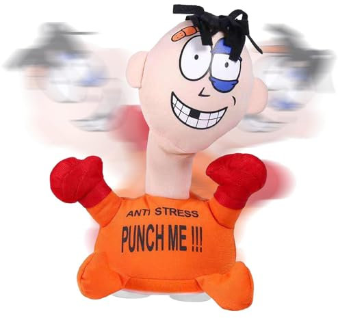 Xijobido Schlag Mich Schreiende Puppe, Stoffpuppe Stress Anti Stress Spielzeug, Me Stoffpuppe, Stoffpuppe Stress Schreien Nachdem Man Geschlagen Wurde, Zum Abbau Von Stress