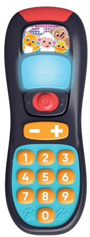 Clementoni Baby Baby Telecomando, Gioco Prima Infanzia Bambini 10-36 Mesi, Centro attività con 12 Tasti per Imparare Parole, Animali e Numeri con Canzoni e Filastrocche, Lingua Italiana, 17932