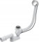 Siphon de baignoire avec bouchon automatique METAL 80 cm