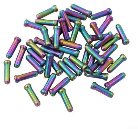 Bicycle Cable End Cap, Rainbow Colors, Anti Fraying, Pack of 2030 (30pcs)