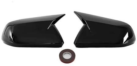 UIFCOG Außenrückspiegel Spiegelkappen Für Mustang 2015-2022 Auto-Rückspiegelabdeckung(Glossy Black)