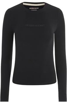 GUESS Langarm-T-Shirt Slim Gj Logo EMB Tee W4YI22J1314
