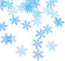300 Stück Schneeflocken Konfetti, Blau, Schneeflocken Streudeko Weihnachten, Winterdeko Confetti, Hochzeit Streudeko, Frozen Geburtstagsdeko