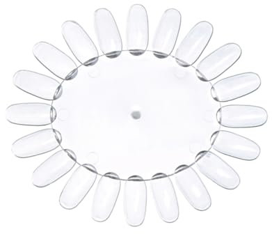 MUSISALY 10pcs Nail Art Flowers Display Board Fake Nails Display Wheel for Salon