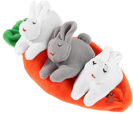 Milisten Kaninchen Geldbörse Kleinkinder Geldbörse Häschen Plüschhase Kuscheltier Häschen Geldbörse Für Mädchen Münzbörse Karotten Ornament Kaninchen Ornamente Kaninchen