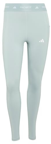 adidas Women's TECHFIT Stash Pocket Full Length Leggings, Wonder Sage, L
