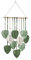 Comius Sharp Tapiz de Hojas de Macramé, Tapiz Tejido con Hojas de Bohemia, Hoja de Macramé Hecha a Mano, para Dormitorio, Habitación Infantil, Decoración de Pared, 40 x 90 cm (Verde)