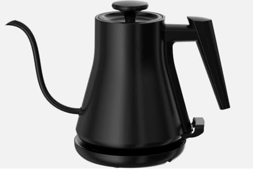 Electric Gooseneck Kettle, Pour-Over Coffee & Tea Kettle Water Boiler, Ultra Fast Heating Electric Kettles With 1200 Watts, 27oz/0.8L Stainless Steel BPA-Free Interior, Black