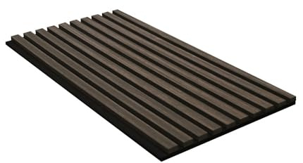 Home Deluxe Akustikpaneel SONIC Smoked Oak - 80 x 40 cm I Holz Akustikpaneele Wandpaneel Akustik Paneel Paneel MDF Wandverkleidung Akustikfilz Optik