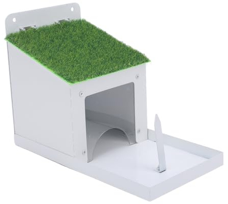 shenruifa Eichhörnchen-Futterstation mit Maiskolbenhalter, Wandmontage, Metall-Eichhörnchen-Futterbox für den Außenbereich, Haus, Hinterhof, Garten