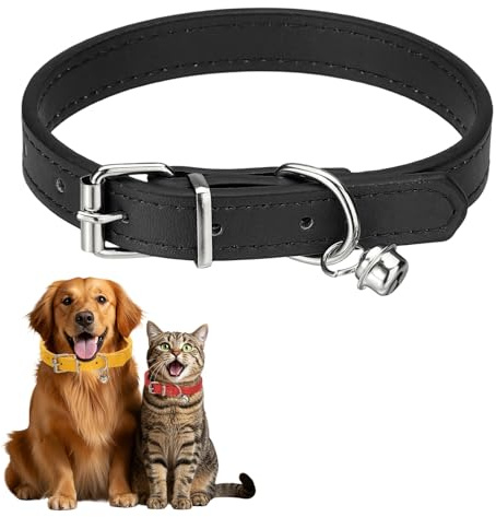 QUARKZMAN Halsband Mit Glöckchen 37 cm Schwarz Geeignet Für Teacup