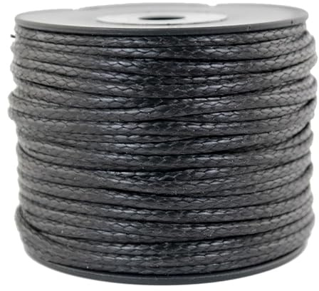 Dyneema, corda intrecciata in Dyneema, diametro 3 mm, 50 m, colore nero, 950 daN (nero)