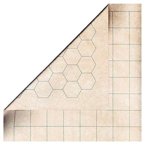 MegaMat - Reversible - 34 1/2 X 48 Oyster Vinyl 1.5 Squares & 1.5 Hexes