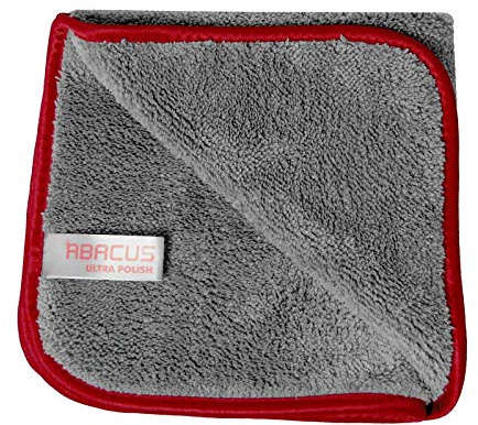 ABACUS® Mikrofasertuch Ultra Polish Poliertuch - 1x Poliertuch Microfasertuch für Autopolitur Polituren Tuch 40 x 40 cm Mikrofasertuch 685 g/m (6295)