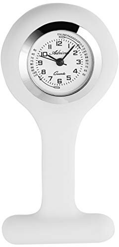 Adrina Unisex – Uhr Krankenschwesteruhr Silikon Ansteckuhr Analog Quarz 4100007-001