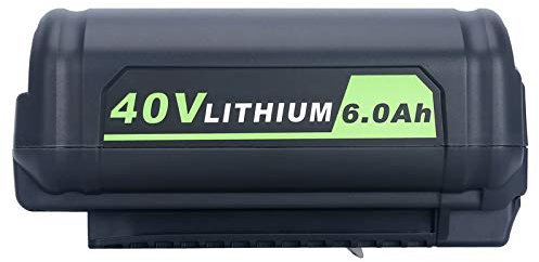 Lasica Op4050A 40V 6000Mah Lithium Battery For Ryobi 40-Volt Collection Cordless Power Tools Li-Ion Battery Op4015 Op4026 Op40201 Op40261 Op4030 Op40301 Op4040 Op40401 Op4050 Op40501 Op40601