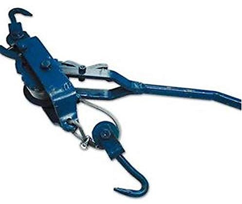 Drahtspanner mit Ratsche aus lackiertem Stahl.