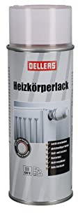 Peinture laque radiateur OELLERS, aérosol, 400 ml, RAL 7001 gris argent, haute qualité, économique, résiste à la chaleur et aux rayures, antitaches