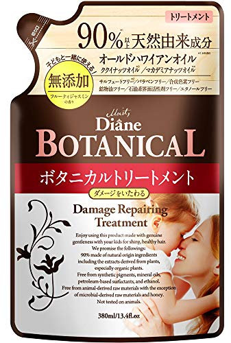 Moist Diane Botanical Hair Ttreatment 380ml - Damage Repairing - Refill (Green Tea Set)