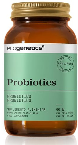 Ecogenetics Probiotics | Natürliche Probiotika und Präbiotika, 60 Kapseln | 14 Stämme und mit 100 Milliarden CFU pro Kapsel | Lactobacillus und Bifidus | Magen-Darm-Gesundheitszusatz