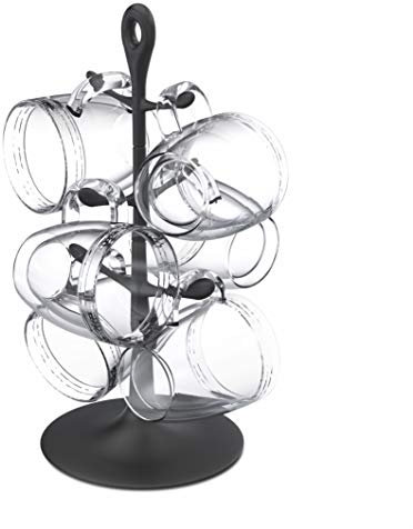 Bodum Tassenhalter mit 6 PC Tassen, Kunststoff, Klar