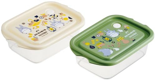 Hogdseirrs FCN2W-A My Neighbor Totoro Lunch Food Container Box Side Dish Put Dish Container Two-Pack Studio Ghibli