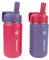 ThermoFlask Kids Bottle with Straw Lid - Durable & Dishwasher-Safe Water Bottles & Lids - Leak-Proof Bottle Lid Design - Reusable Water Bottles for Everyday Use - 14 oz, Punch/Eggplant (2 Pack)