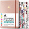 Clever Fox Planner 2. Auflage - Farbenfroher Planer für Wöchentliche und Monatliche Ziele, Zeitmanagement und Produktivität, Dankbarkeits-Tagebuch, Undatiert, A5, Reicht für 1 Jahr - Roségold