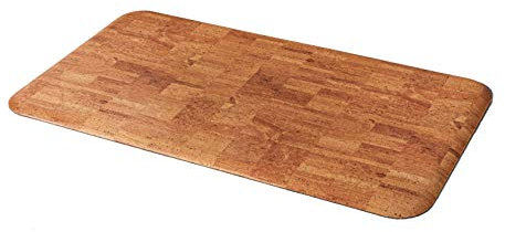 Spetebo Anti Ermüdungsmatte 90 x 50 cm - Höhe ca. 1,5 cm - Motiv: Kork - Antimüdigkeitsmatte Komfortmatte für langes Stehen in Küche, Schreibtisch etc