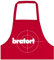Dressfactor Grillschürze für Männer | Bratort | Grill-Schürze mit Spruch lustig BBQ Grillen Uni Farbe Rot