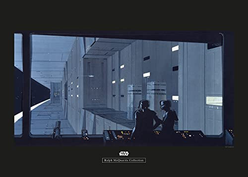 Komar Star Wars Classic RMQ Death Star Control - Größe: 70 x 50 cm, Wandbild, Poster, Kunstdruck (ohne Rahmen)