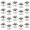 BGTXINGI 100Pcs 11mm Schmetterling Pin Backs mit 100Pcs 10mm Krawattennadeln Silber Pins für Schmuck Machen und Handwerk (Silber)
