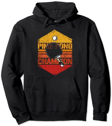Ping Pong Champion Retro Tischtennis Pullover Hoodie