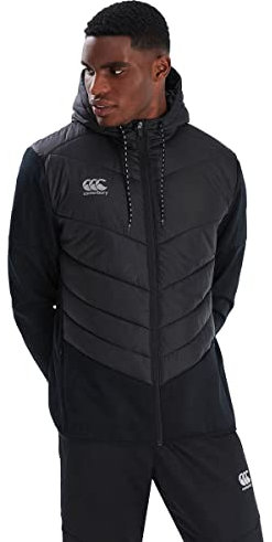 Canterbury Herren Hybrid Jacket V2 Isolierte Jacke, Schwarz/Gunmetal Grey, 3XL