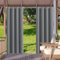 HUAXIQUE Outdoor Vorhang Wasserdicht Wetterfest Blickdicht 300X240cm Grau Verdunklungs Vorhänge mit Ösen Sichtschutz Sonnenschutz Outdoor Gardine für Balkon Terrasse Pergola Gartenlaube Veranda