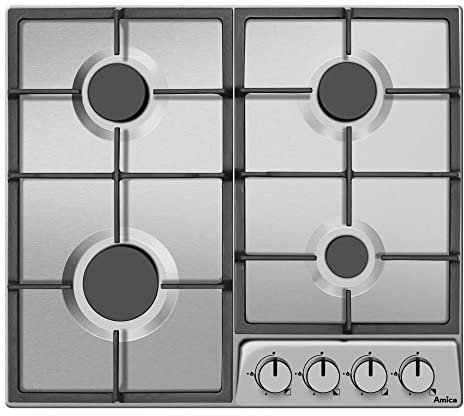 AMICA Plaque de cuisson à gaz PGD6100APR, Inox