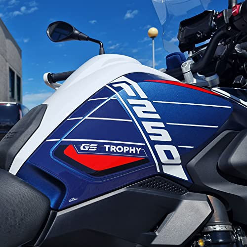Resin Bike Motorrad-Aufkleber passend für BMW R 1250 GS Trophy 2023 Motorrad-Schutz gegen Stöße und Kratzer, 3D-Aufkleber aus Harz GS 1250 Trophy
