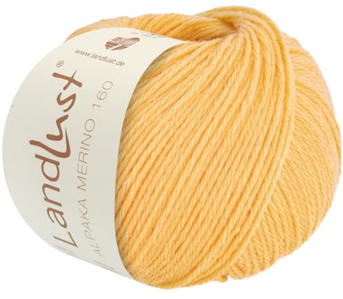 LANA GROSSA Landlust Alpaka Merino 160 | Klassisch verzwirntes Garn aus Merino & Alpaka | Handstrickgarn aus 50% Schurwolle & 50% Alpaka (Baby) | 50g Wolle zum Stricken & Häkeln | 160m Garn FB 437