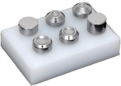 Professional 6Pc die Set Made from Hardened Steel. ¼” Body Length and Standard 187 Shank. Great for Pneumatic and Hand Rivet squeezers.